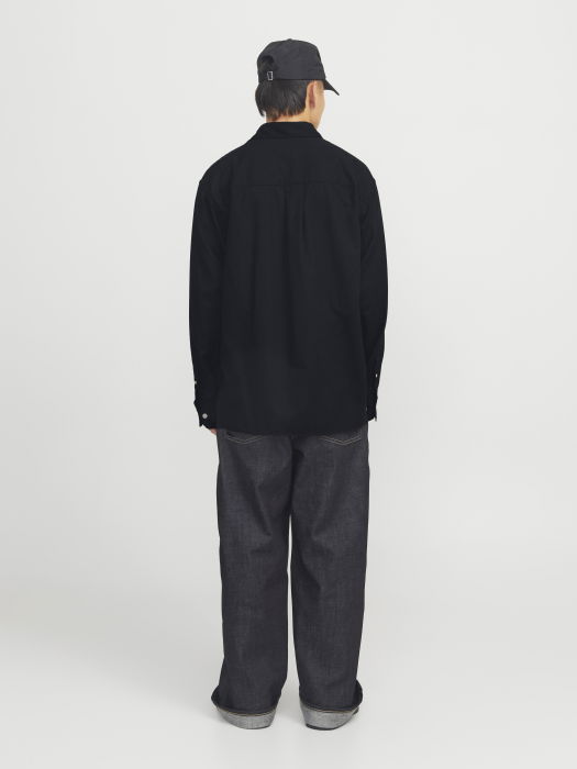 Jack Jones Мужская Рубашка Чёрная  [5]