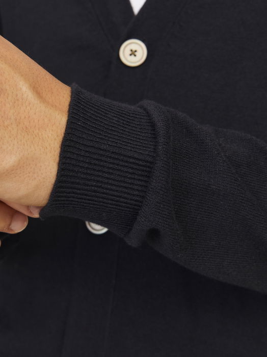 Jack Jones Мужской Кардиган Чёрный  [3]