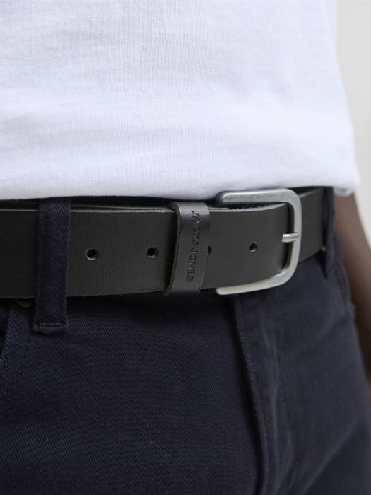 Jack Jones Мужской Ремень Чёрный  [2]