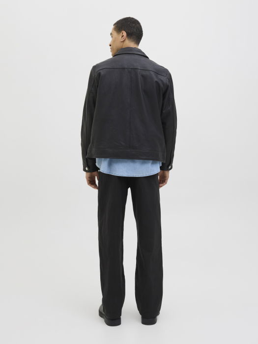 Jack Jones Pantaloni Negri Wide Barbati [3]