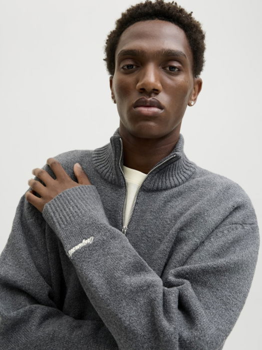 Jack Jones Свитер Dark Grey Melange  [3]