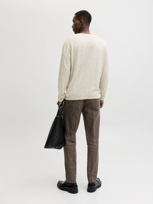 Jack Jones Мужской Свитер Кремовый Regular [3]