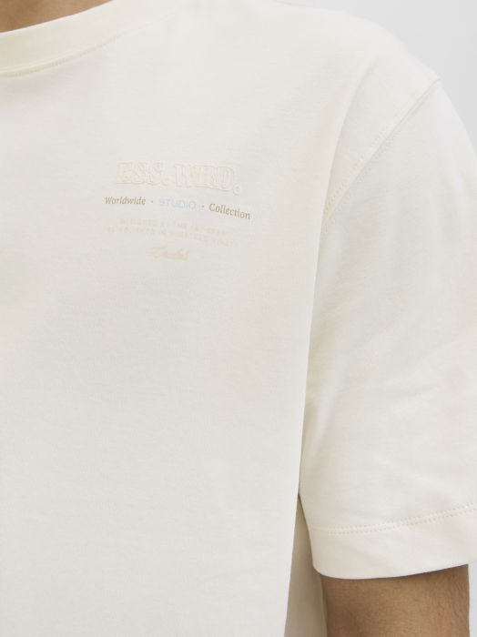 Jack Jones Мужская Футболка Кремовая  [6]