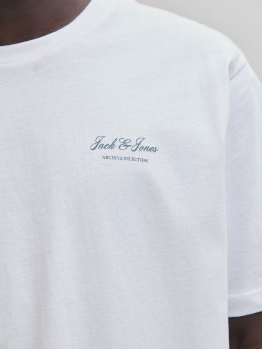 Jack Jones Мужская Футболка Белая Relaxed [5]