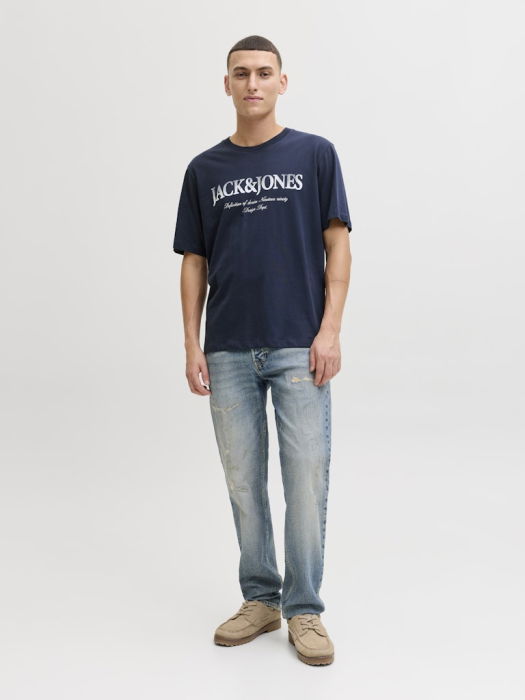 Jack Jones Мужская Футболка Синяя Regular [3]