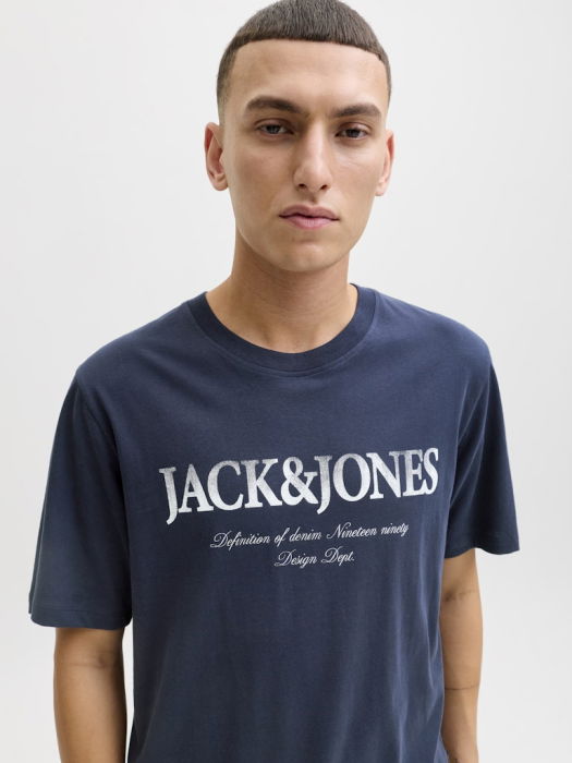 Jack Jones Мужская Футболка Синяя Regular [2]
