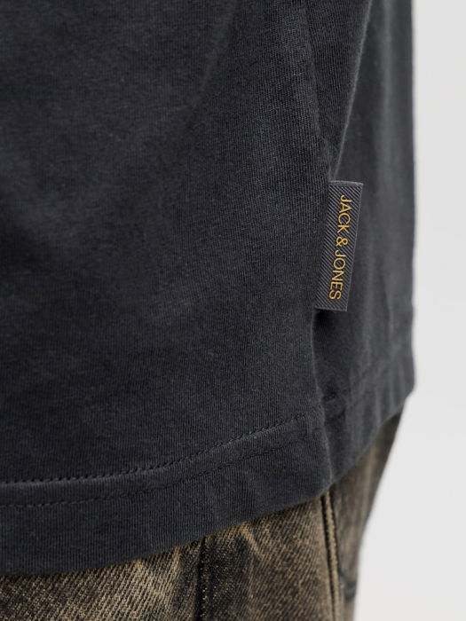 Jack Jones Мужская Футболка Чёрная Relaxed [6]