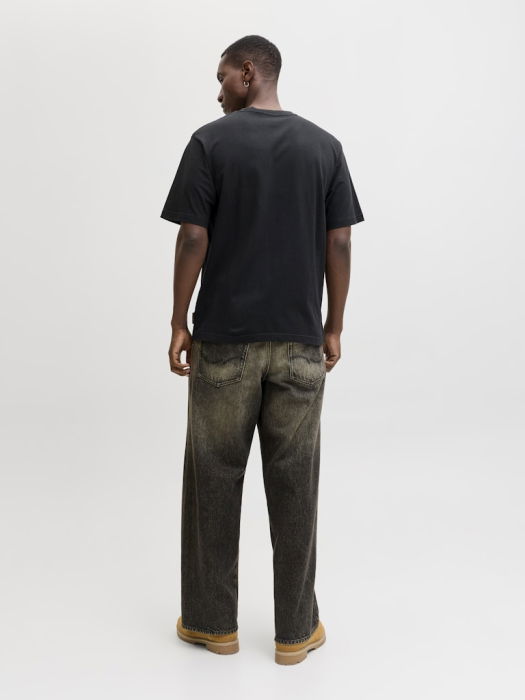 Jack Jones Мужская Футболка Чёрная Relaxed [4]