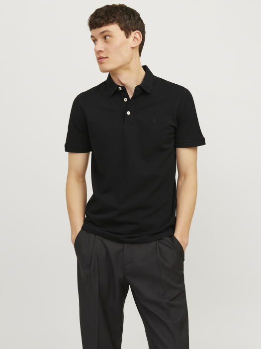 Jack Jones Tricou Polo Negru Slim Barbati [1]