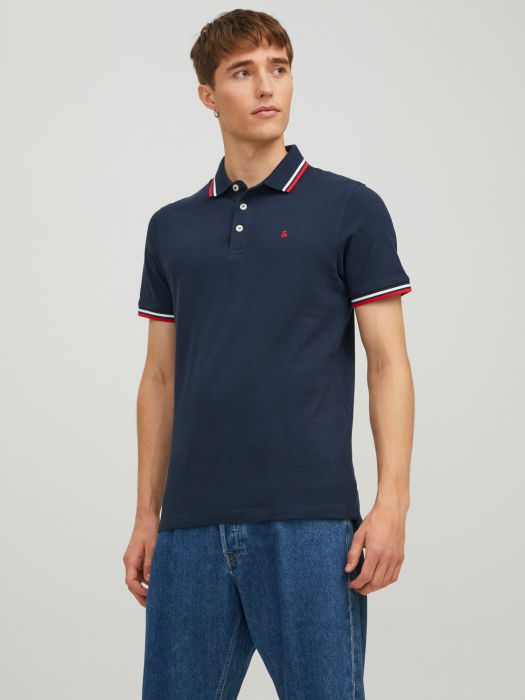 Jack Jones Tricou Polo Navy Slim Barbati [2]