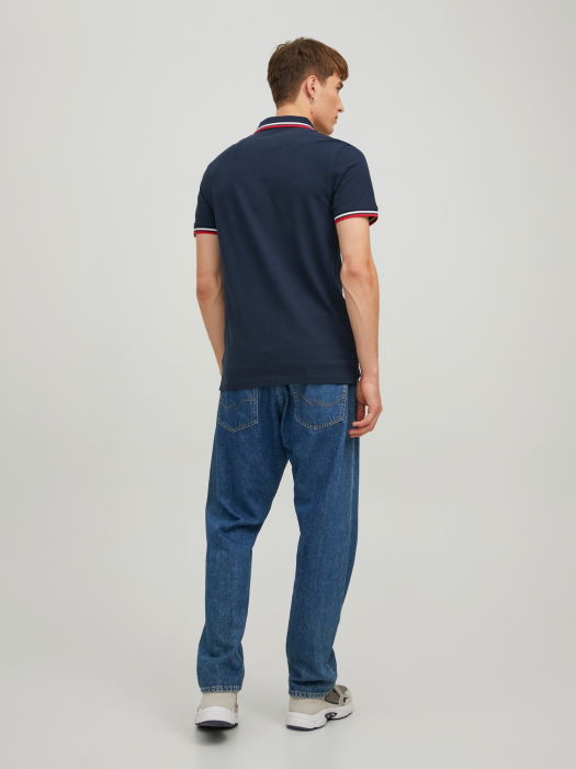 Jack Jones Tricou Polo Navy Slim Barbati [3]