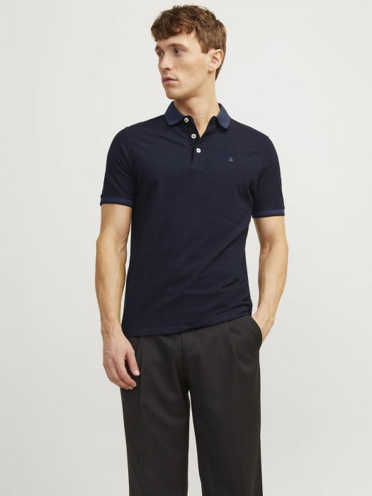 Jack Jones Tricou Polo Navy Slim Barbati [1]
