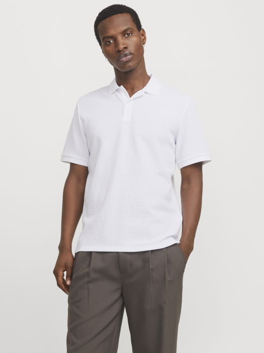 Jack Jones Tricou Polo Alb Standard Barbati [1]