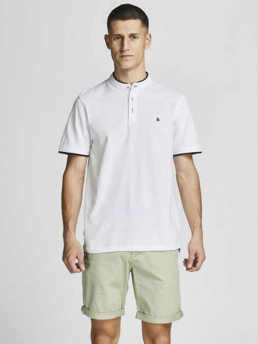 Jack Jones Tricou Polo Alb Slim Barbati [1]