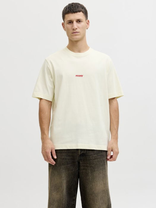 Jack Jones Мужская Футболка Бежевая Relaxed [2]