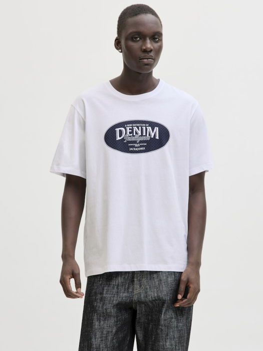 JACK&JONES Мужская Футболка Белая  [2]