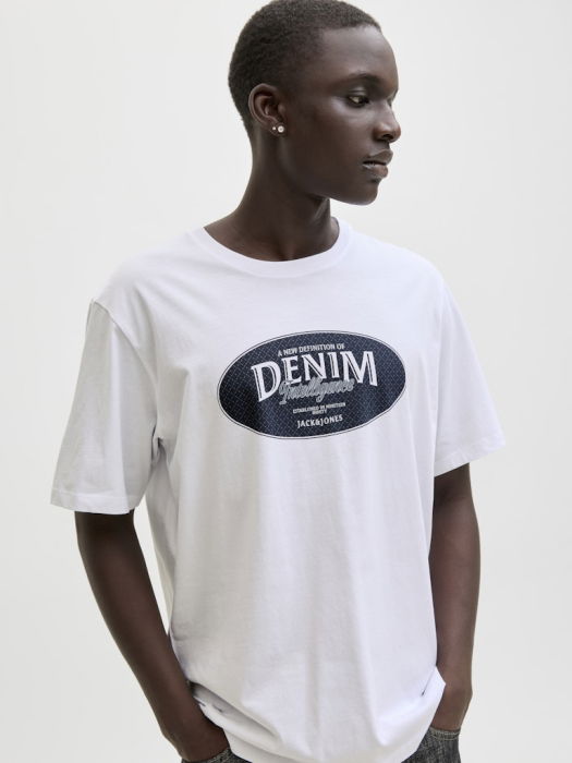 JACK&JONES Мужская Футболка Белая  [3]