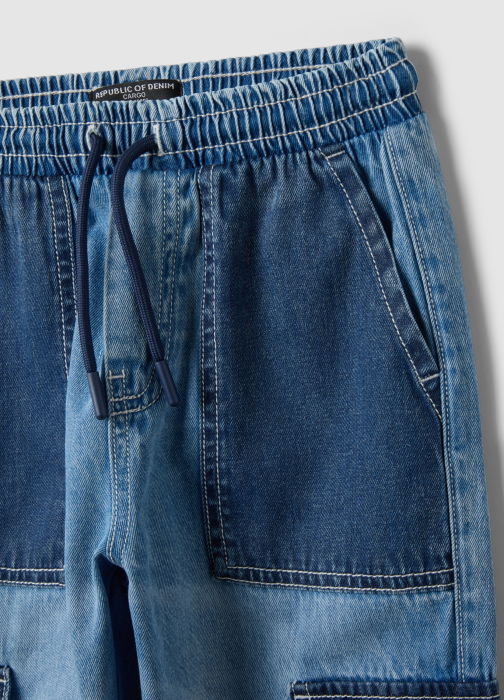 Джинсовые Джоггеры Для Мальчиков Light Blue 3-10 Лет [3]