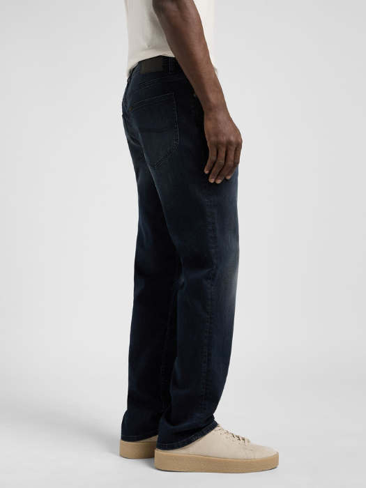 Lee Мужские Джинсы Чёрные WEST Regular Straight [3]