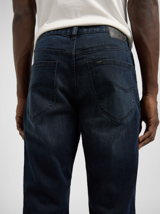 Lee Мужские Джинсы Чёрные WEST Regular Straight [5]