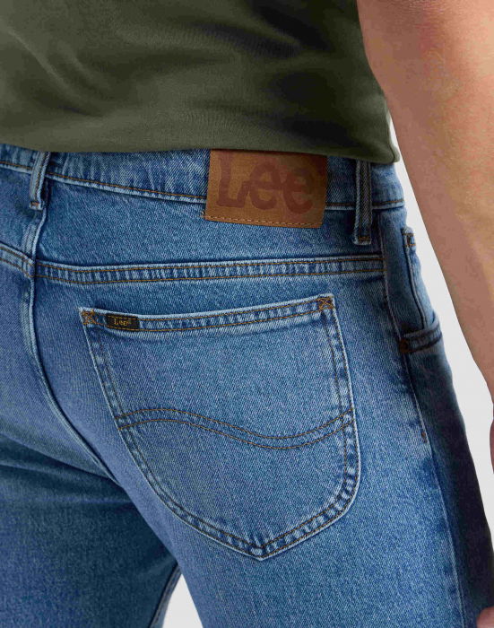 Lee Мужские Джинсы Синие Slim Straight [5]