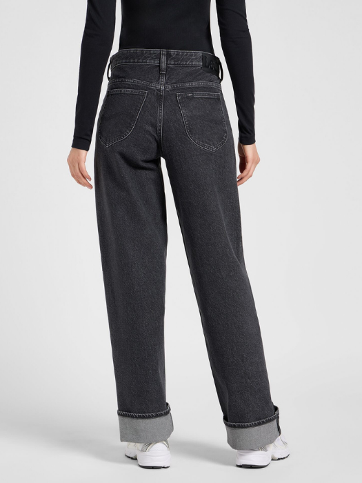 Lee Женские Джинсы Тёмные Серые RIDER LOOSE Loose Straight [4]