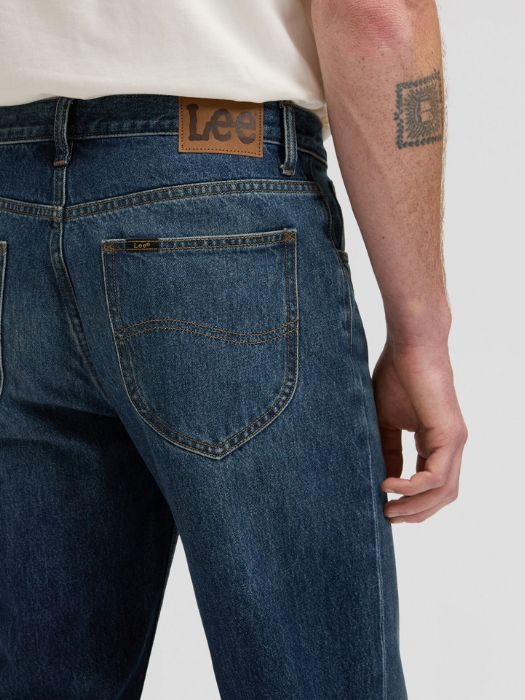 Lee Мужские Джинсы Синие HADEN Relaxed Straight [5]