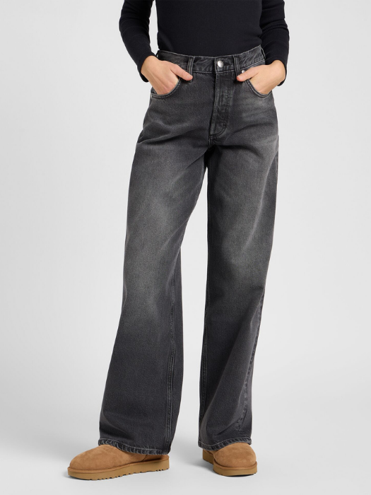 Lee Blugi Gri Inchis LOW SLUNG SLOUCH Loose Femei [2]