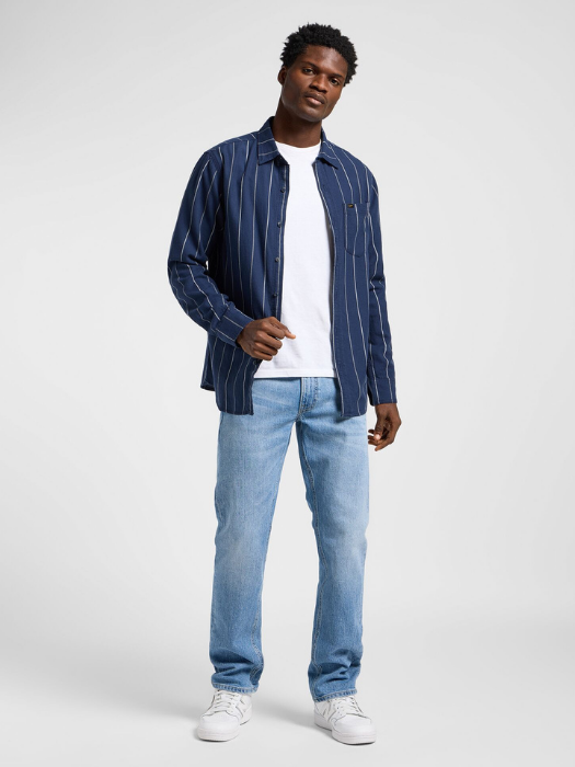 Lee Мужские Джинсы Синие DAREN Regular Straight [5]