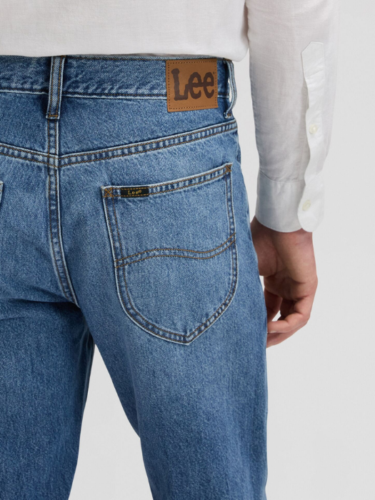 Lee Мужские Джинсы Синие HADEN Relaxed Straight [5]