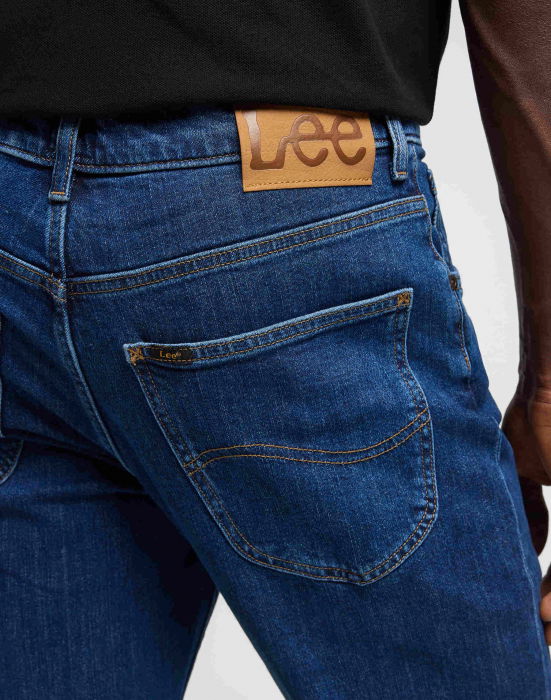 Lee Blugi Classic Straight Dark Stonewash Barbati [5]