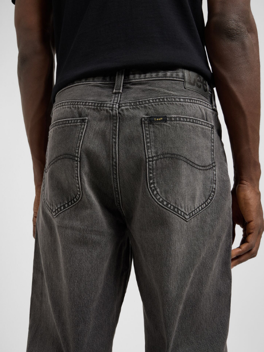 Lee Blugi Gri Inchis ASHER Loose Straight Barbati [5]
