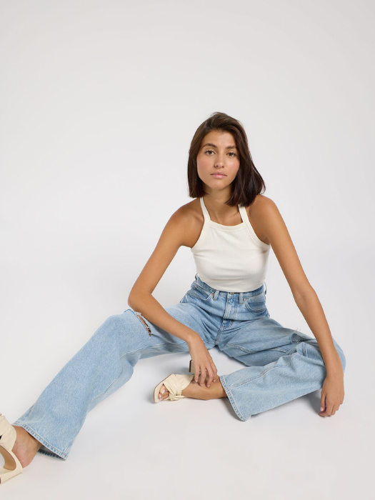 Lee Женские Джинсы Светло-Синие RIDER LOOSE Loose Straight [6]