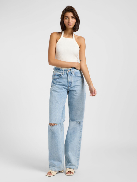 Lee Женские Джинсы Светло-Синие RIDER LOOSE Loose Straight [5]
