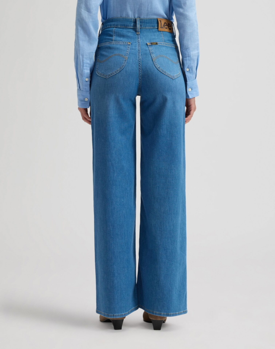 Lee Blugi Albastri STELLA High Waist Wide Leg Femei [4]