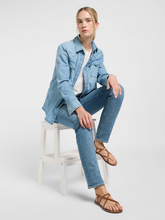 Lee Женские Джинсы Светло-Синие ELLY Slim Straight [6]