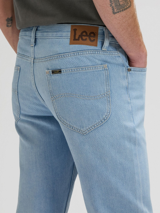 Lee Мужские Джинсы Светло-Синие WEST Regular Straight [5]