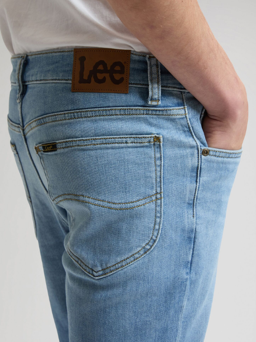 Lee Мужские Джинсы Светло-Синие RIDER Slim Straight [5]