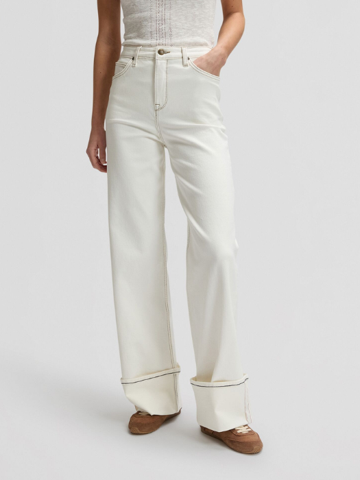 Lee Женские Джинсы Кремовые STELLA High Waist Wide Leg [3]