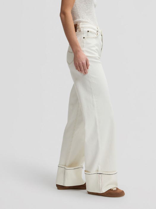 Lee Женские Джинсы Кремовые STELLA High Waist Wide Leg [4]