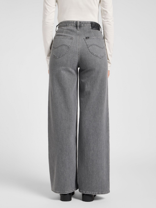 Lee Blugi Gri Inchis STELLA High Waist Wide Leg Femei [4]