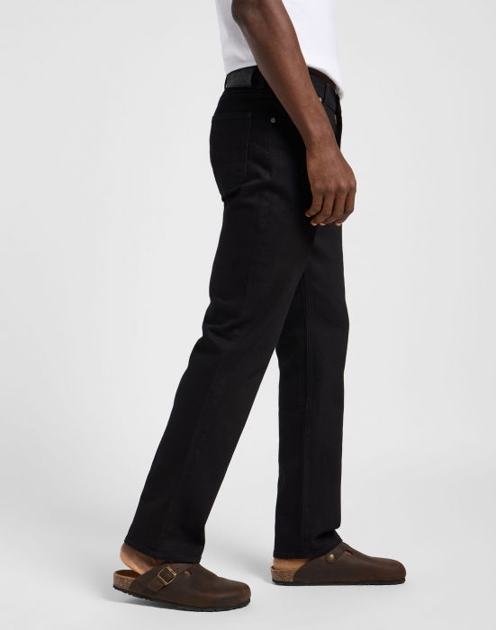 Lee Мужские Джинсы Чёрные WEST Regular Straight [3]