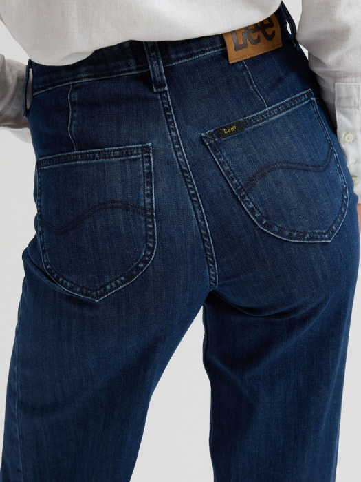 Lee Blugi Navy STELLA High Waist Wide Leg Femei [5]