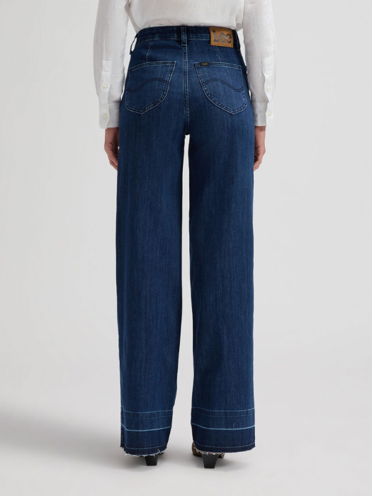 Lee Blugi Navy STELLA High Waist Wide Leg Femei [4]