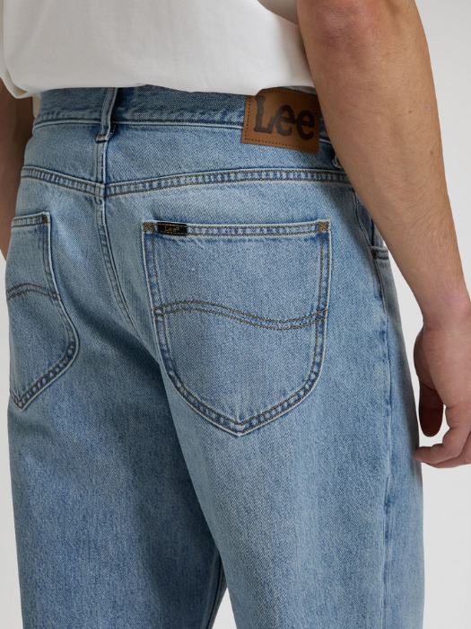 Lee Мужские Джинсы Синие ASHER Loose Straight [5]