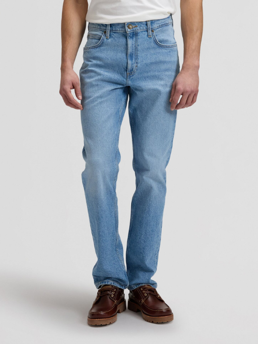 Lee Мужские Джинсы Синие WEST Regular Straight [2]