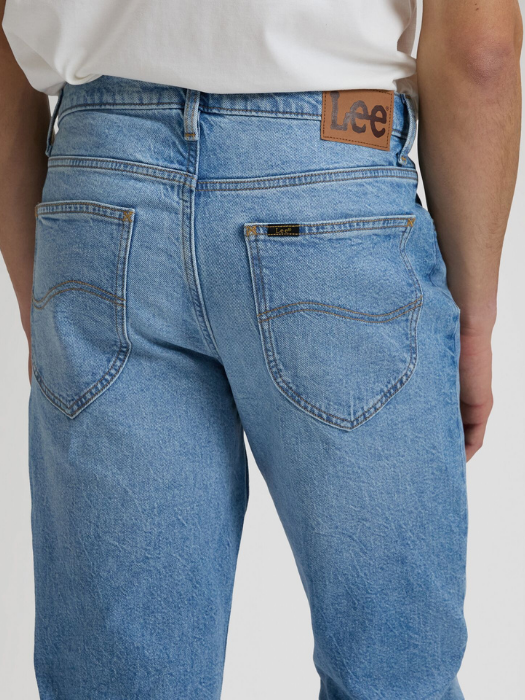 Lee Мужские Джинсы Синие WEST Regular Straight [5]