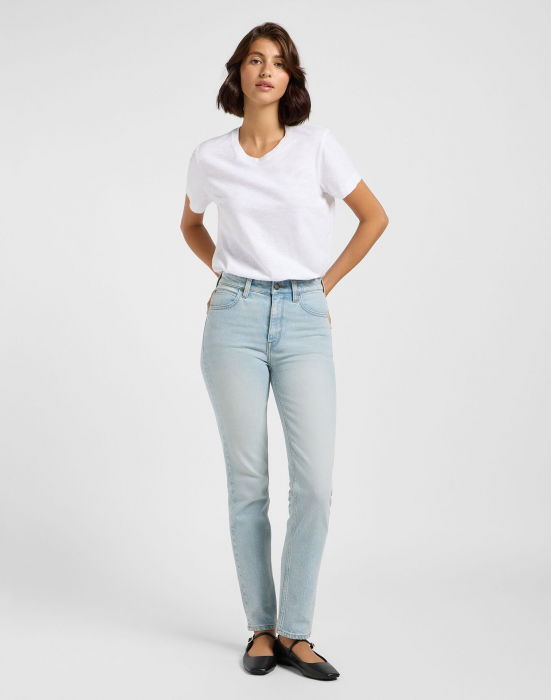 Lee Blugi Albastri Deschisi CAROL Regular Straight Femei [5]