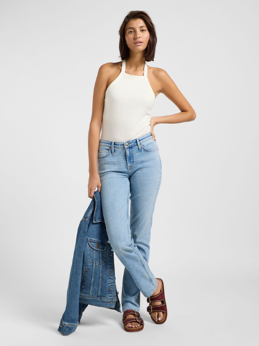 Lee Женские Джинсы Светло-Синие MARION Classic Straight [5]