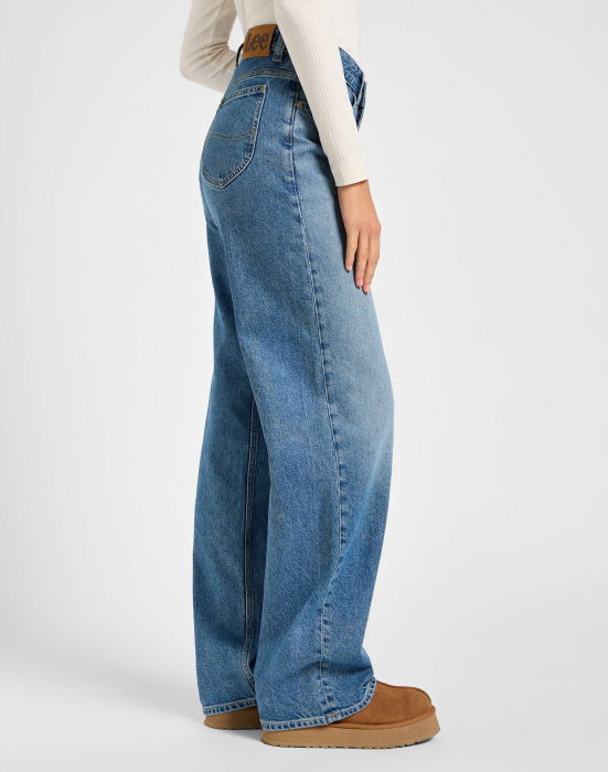 Lee Blugi Albastri RIDER LOOSE Loose Straight Femei [3]